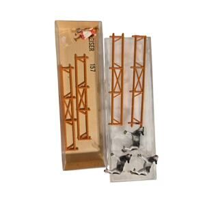 Preiser HO Scale 157 Farm Girl 3 Cows 4 Fences Made in Germany Hand Painted